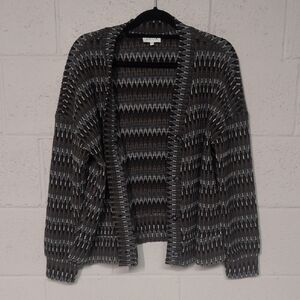 Acoa Patterned Button Up Cardigan Sweater Size Small, Oversized, Grandmacore